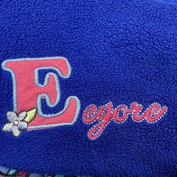 VINTAGE Disney Eeyore Embroidered Fleece Pullover Sz M - Picture 11 of 12